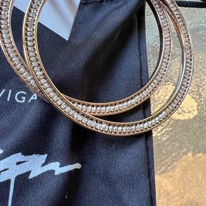 New Mignonne Gavigan large skinny hoops.